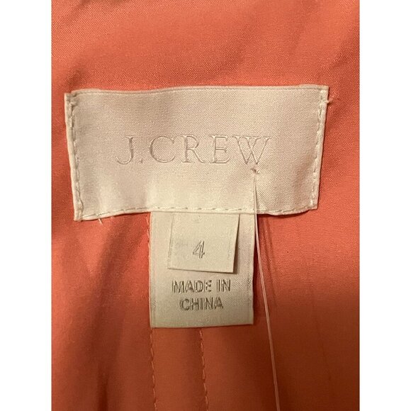 J Crew Silk Midi Dress 4 Draped Ruched Preppy Minimalist Luxury HOCO 100% Silk - Picture 7 of 10